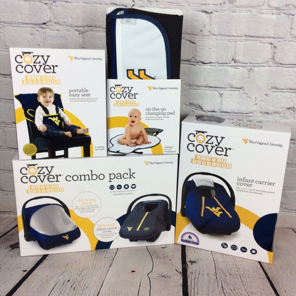 NCAA West Virginia Mountaineers “Baby Shower Gift Set” 4 Piece Set Tailgating